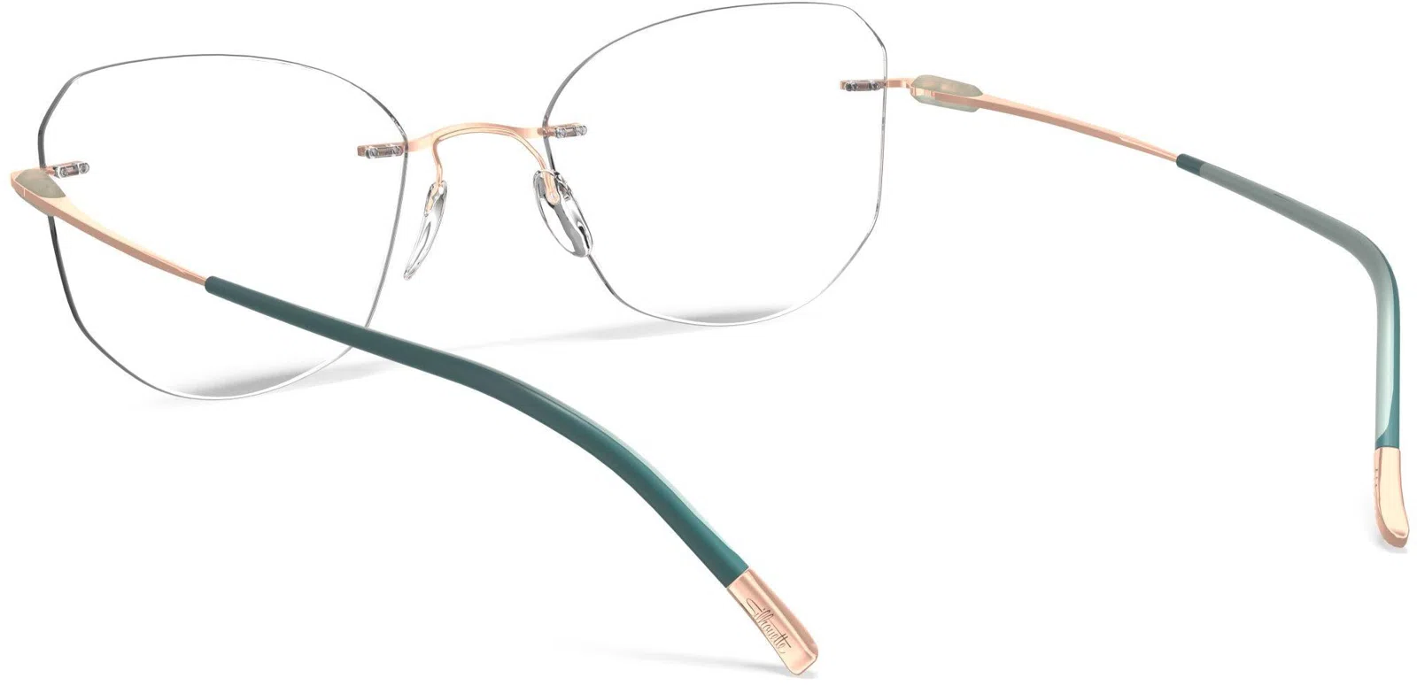 Silhouette Purist Color Groove Demo Rimless 5561 Eyeglasses - view 136